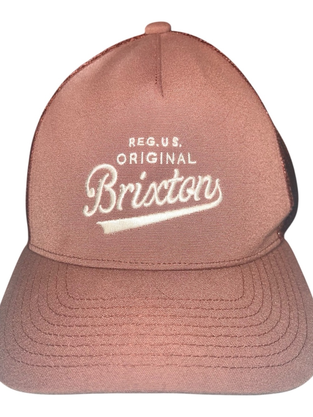 Brixton Postal NetPlus Brown Trucker Hat – One Size